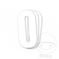 BLACKBIRD RACING Pack 3 stickers number 0 for motorcycle 13X7 CM 711.24.62