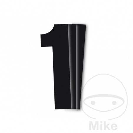 BLACKBIRD RACING Pack 3 pegatinas número 1 para moto 13X7 CM 711.24.64