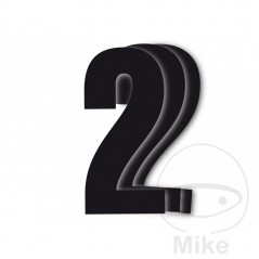BLACKBIRD RACING 3 pack stickers number 2 for motorcycle 13X7 CM 711.24.65