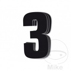 BLACKBIRD RACING Pack 3 stickers number for motorcycle 16X7.5 CM 711.24.78