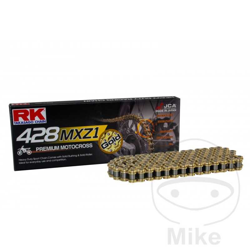 RK Cadena de moto abierta con enganche clip sin retén GB428MXZ1/122 7250868