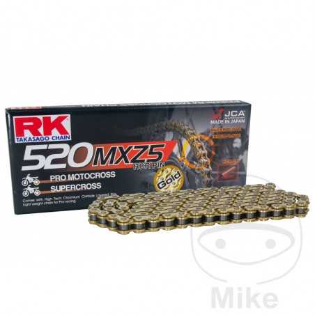 RK Open motorcycle chain with clip hitch without retainer GB520MXZ5/096 7250794