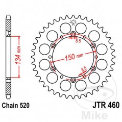 JT SPROCKETS Corona plato transmisión 39T P-520 Ø134 MM Ø150 727.02.60