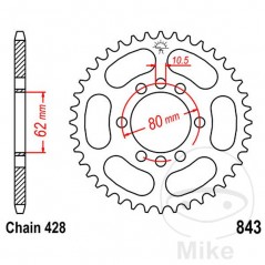 JT SPROCKETS Corona plato transmisión 54T P-428 Ø062 MM Ø080 727.05.62