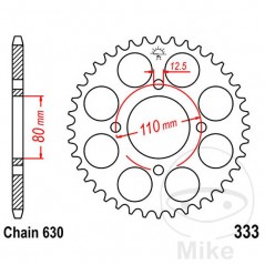 JT SPROCKETS Corona plato transmisión 38T P-630 Ø80 MM Ø110 727.21.23