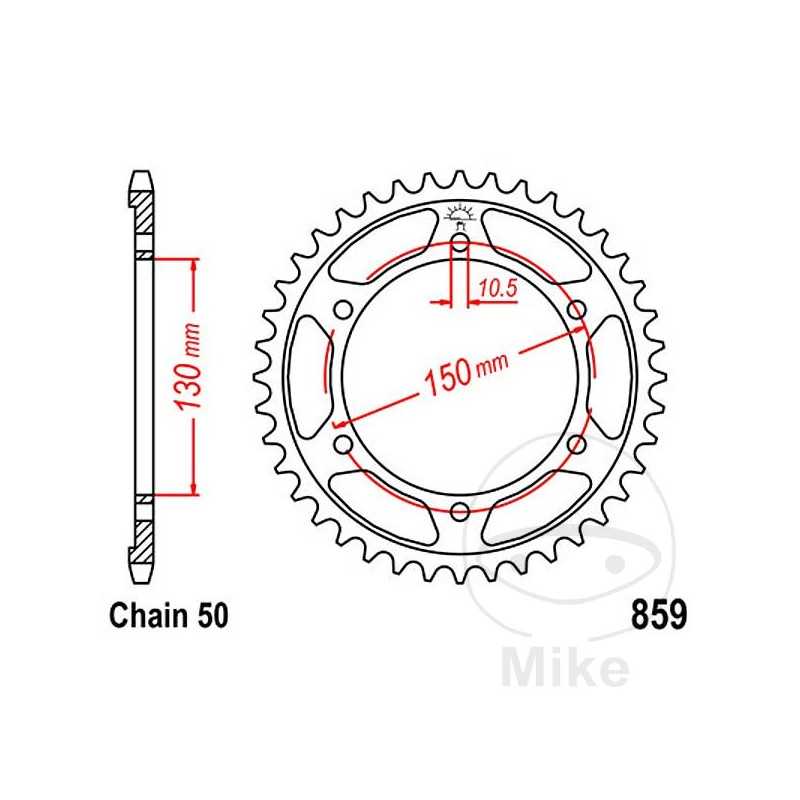 JT SPROCKETS Corona plato transmisión 38T P-530 Ø130 MM Ø150 727.60.58
