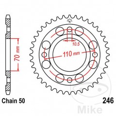 JT SPROCKETS Corona plato transmisión 35T P-530 Ø70 MM Ø110 727.26.02