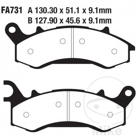 EBC Sintered motorcycle brake pads R 732.01.65