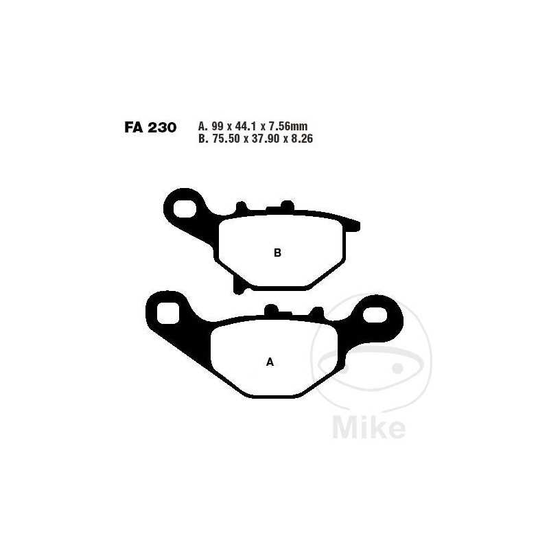 EBC Sintered motorcycle brake pads R 732.05.59