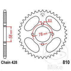 JT SPROCKETS Corona plato transmisión 41T P-428 Ø58 MM Ø78 727.01.27