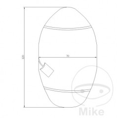 JMP Funda protectora de asiento SCOOTER 70 X 120 CM 711.56.86