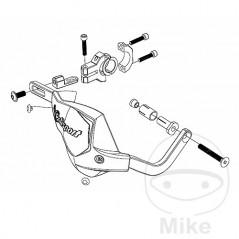 POLISPORT Hand guard kit TOUQUET 716.00.35VAR