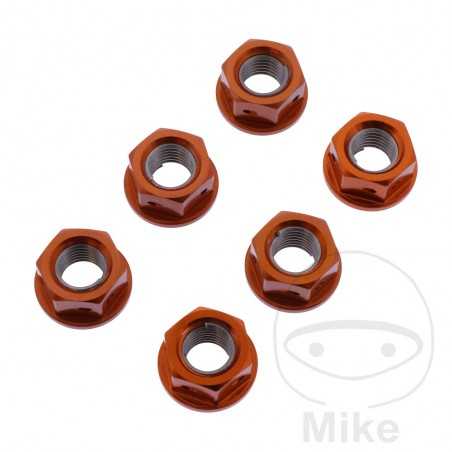JMP Nut set for transmission plate crown screw M10 X 1.25 MM RACING 775.36.01