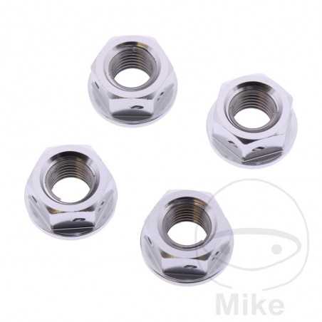 JMP Nut set for transmission plate crown screw M10 X 1.25 MM RACING 775.36.05