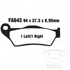 EBC Semi-sintered brake pads V ALTN: 7870158 732.00.18