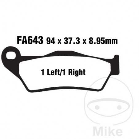 EBC Semi-sintered brake pads V ALTN: 7870158 732.00.18