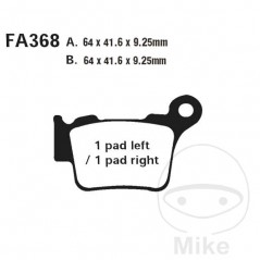 EBC SINTERED BRAKE PADS EPFA 732.15.38