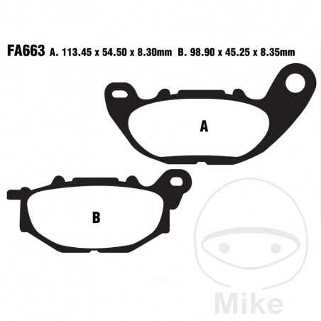 EBC SINTERED BRAKE PADS GPFAX 732.00.95