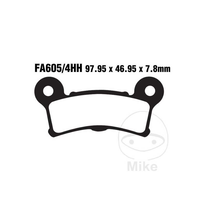 EBC SINTERED BRAKE PADS HH 732.01.01