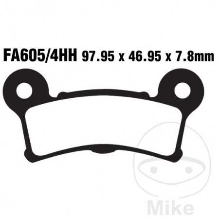 EBC SINTERED BRAKE PADS HH 732.01.01