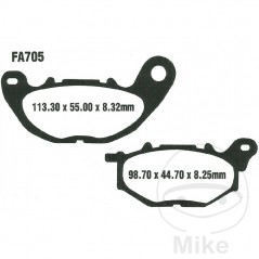 EBC carbon brake pads SCOOTER 732.01.09