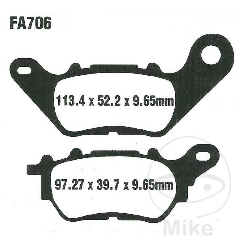 EBC SINTERED BRAKE PADS HH SCOOTER 732.01.19
