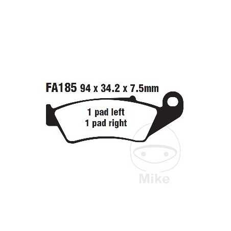 EBC SINTERED BRAKE PADS EPFA 732.01.48