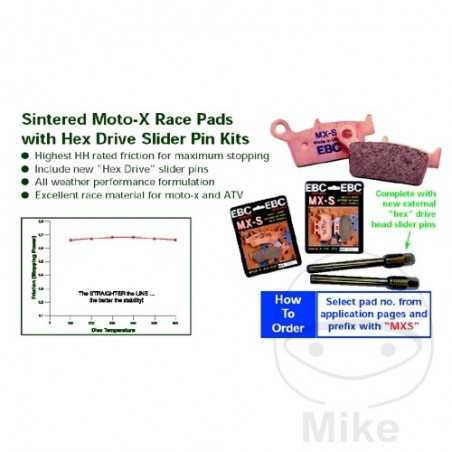 EBC PASTILLAS DE FRENO SINTERIZADAS MX-S 732.45.02