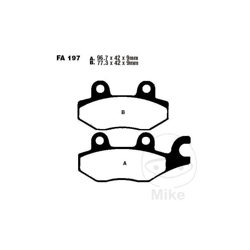 EBC carbon brake pads SCOOTER ALTN: 7872179 732.05.27