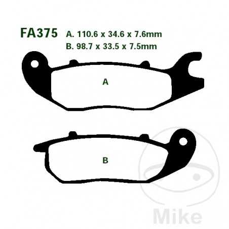 EBC Pastillas de freno estándar SCOOTER ALTN: 7872118/7870241 732.27.04