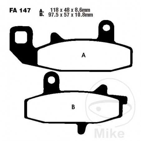 EBC SINTERED BRAKE PADS R ALTN: 7872559 732.11.85