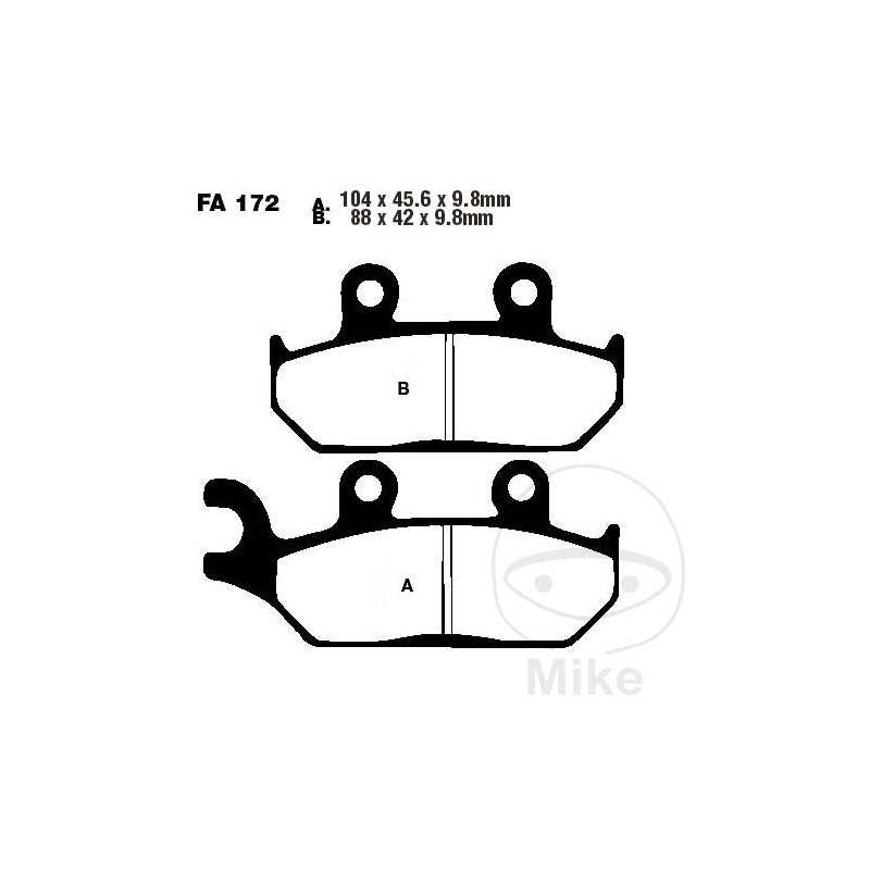 EBC SINTERED BRAKE PADS R ALTN: 7872583 732.12.19