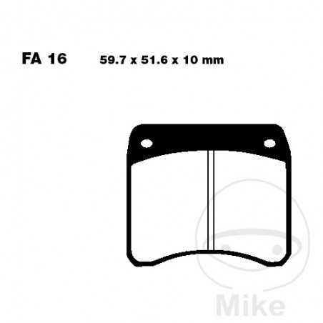 EBC SINTERED BRAKE PADS HH 732.14.25