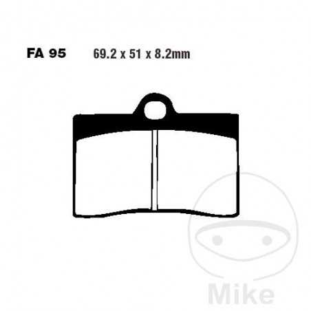 EBC Semi-sintered brake pads V 737.70.25