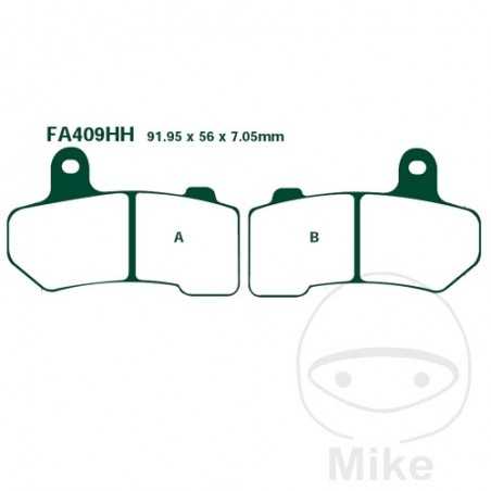 EBC SINTERED BRAKE PADS HH ALTN:7874472/7870009 732.16.72