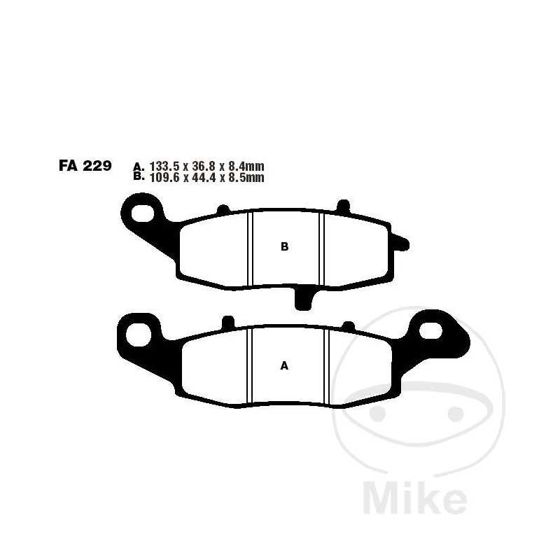 EBC SINTERED BRAKE PADS EPFA 732.17.30