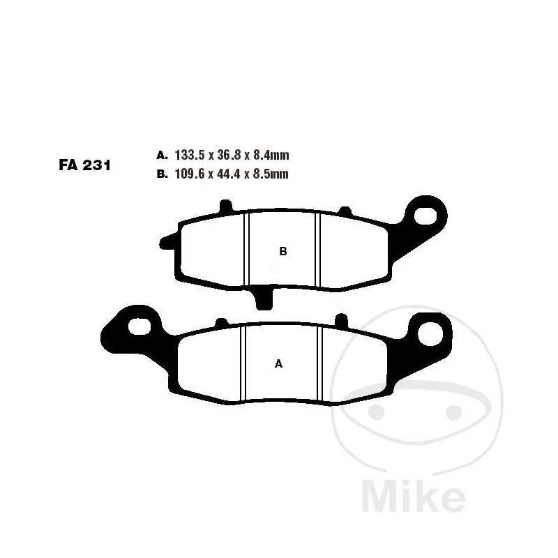 EBC Semi-sintered brake pads V 737.70.46
