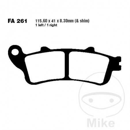 EBC SINTERED BRAKE PADS EPFA ALTN: 7870169 732.17.63