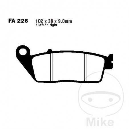 EBC SINTERED BRAKE PADS HH ALTN: 7873367 732.87.84