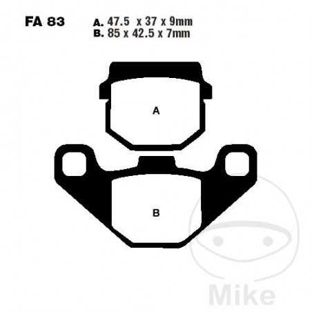 EBC SINTERED BRAKE PADS HH SCOOTER ALTN: 7870249 732.27.46