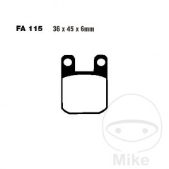 EBC Standard brake pads SCOOTER ALTN: 7874944/7870197 732.01.46
