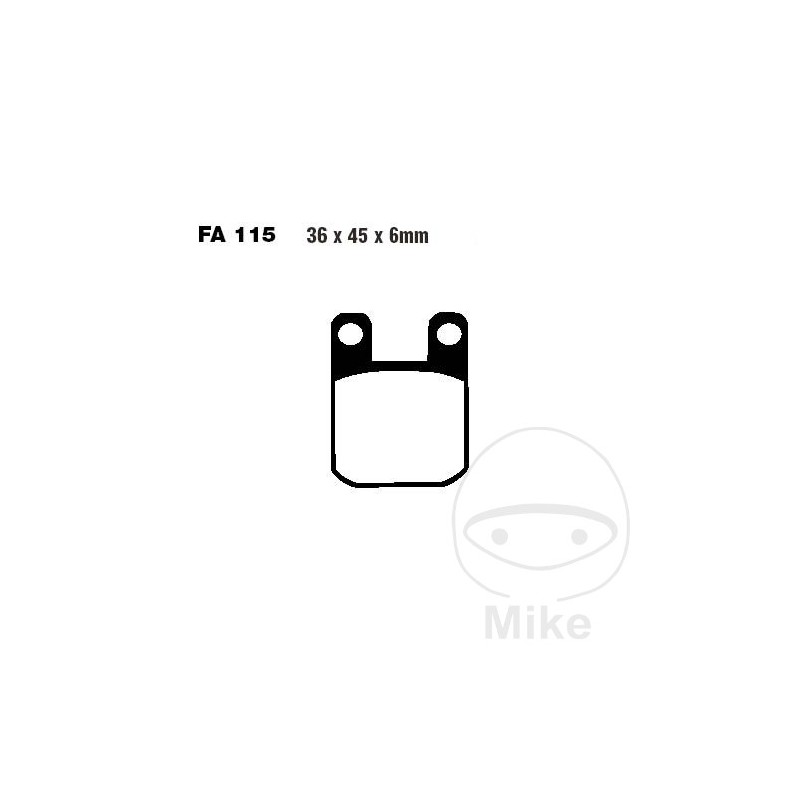 EBC Standard brake pads SCOOTER ALTN: 7874944/7870197 732.01.46