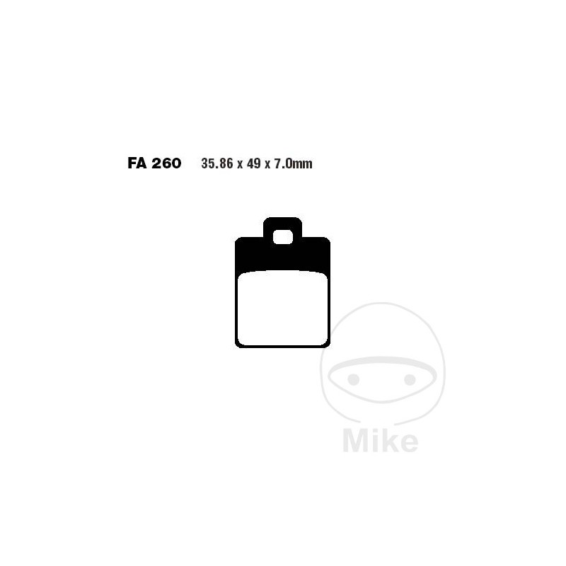 EBC Standard brake pads SCOOTER ALTN: 7874977/7870220 732.02.60