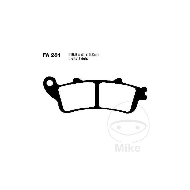 EBC carbon brake pads SCOOTER 732.01.23