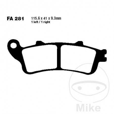 EBC Pastillas de freno carbono SCOOTER 732.01.23