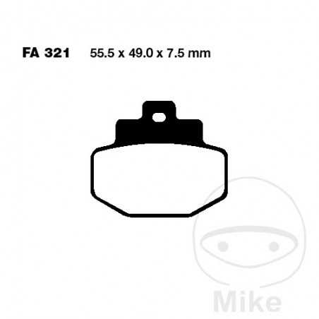 EBC Standard brake pads SCOOTER ALTN: 7870234 732.07.81