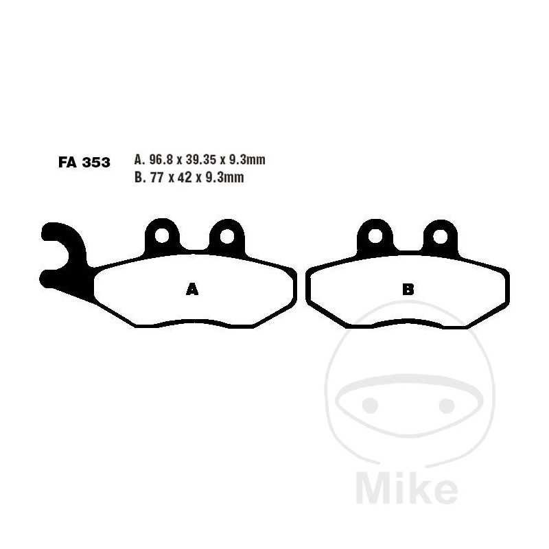 EBC carbon brake pads SCOOTER ALTN: 7874167 732.05.50