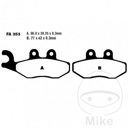 EBC carbon brake pads SCOOTER ALTN: 7874167 732.05.50
