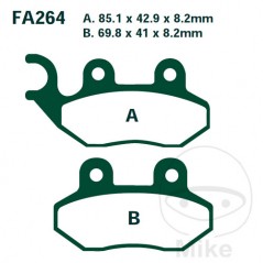 EBC carbon brake pads SCOOTER ALTN: 7872278 732.05.36