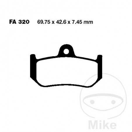 EBC SINTERED BRAKE PADS HH ALTN: 7874860 732.41.06